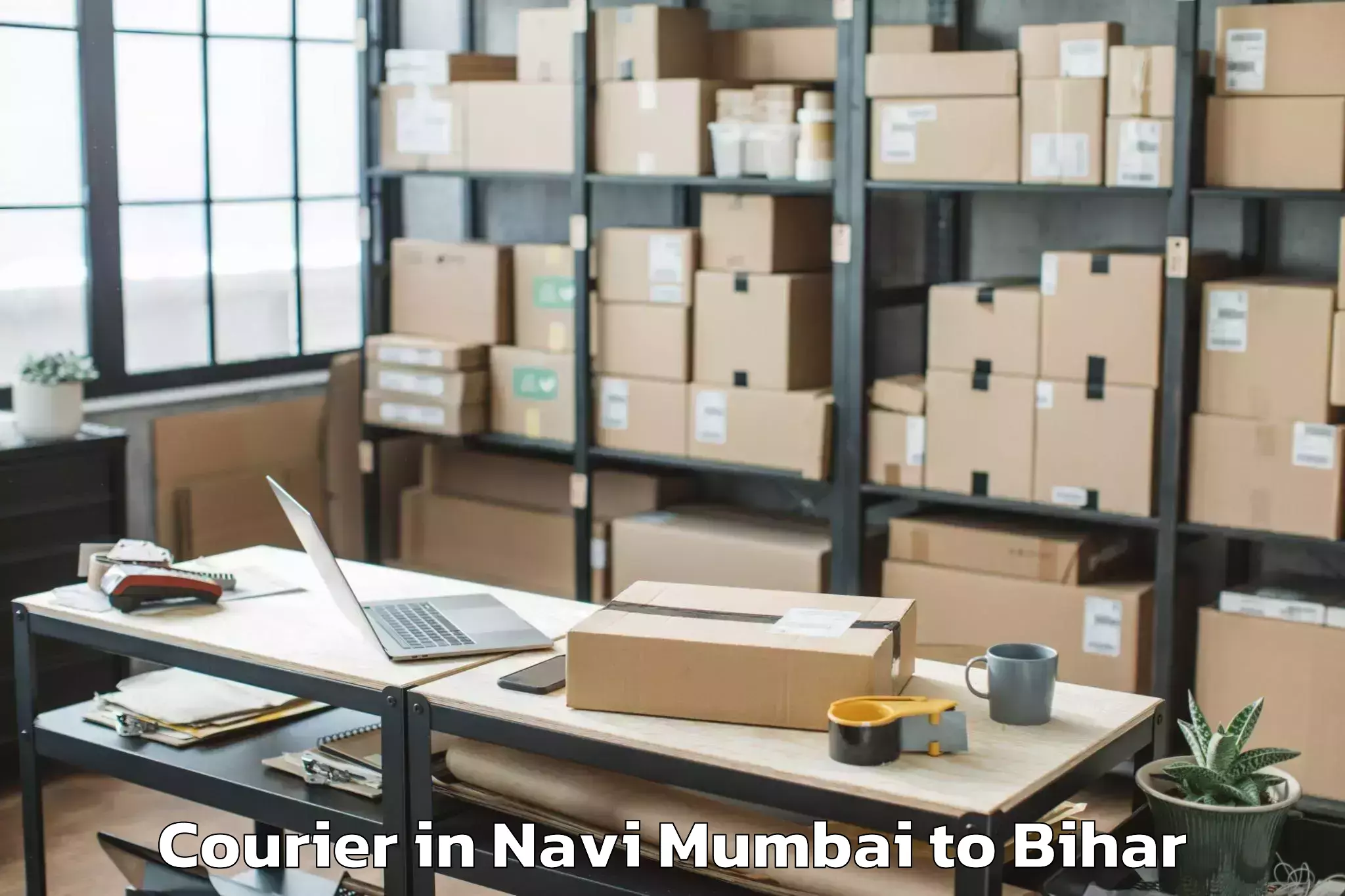 Trusted Navi Mumbai to Hajipur Courier